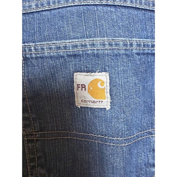 Carhartt FR Jeans Mens Relaxed Fit 36x32 Workwear Utility Fire Resistant EUC - Picture 3 of 8